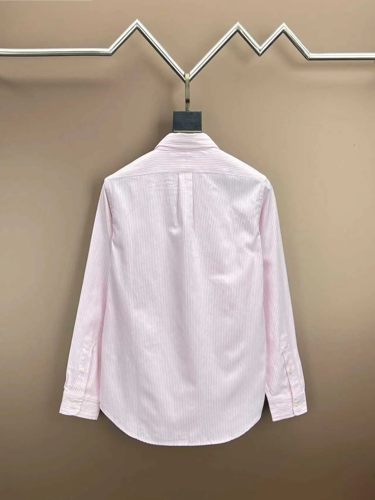 P360 Polo 25ss new logo embroidered striped square collar casual long-sleeved shirt, men's size: XS.S.M.L.XL.